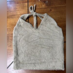 NWOT Gymshark x Whitney Simmons Knit Fuzzy Midi Halter Top Size M